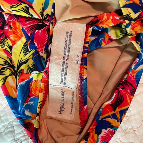 J. Crew tropical print bandeau one-piece swimsuit NWT - Picture 7 of 7